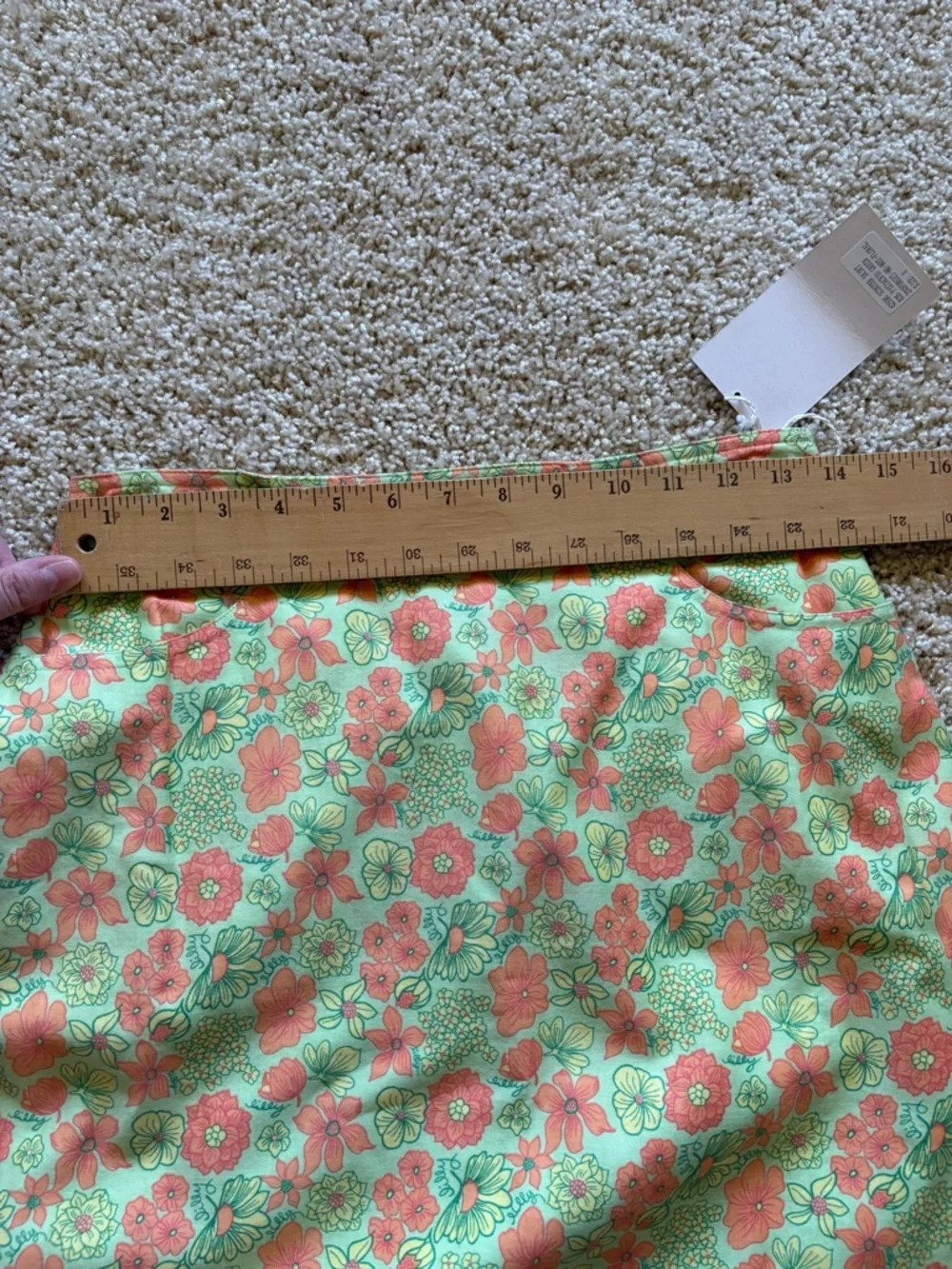 Lilly Pulitzer Scooter Skirt‎ Skort Size 8 Pistachio Green Forget Me Not Floral